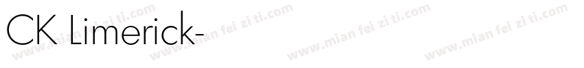 CK Limerick字体转换